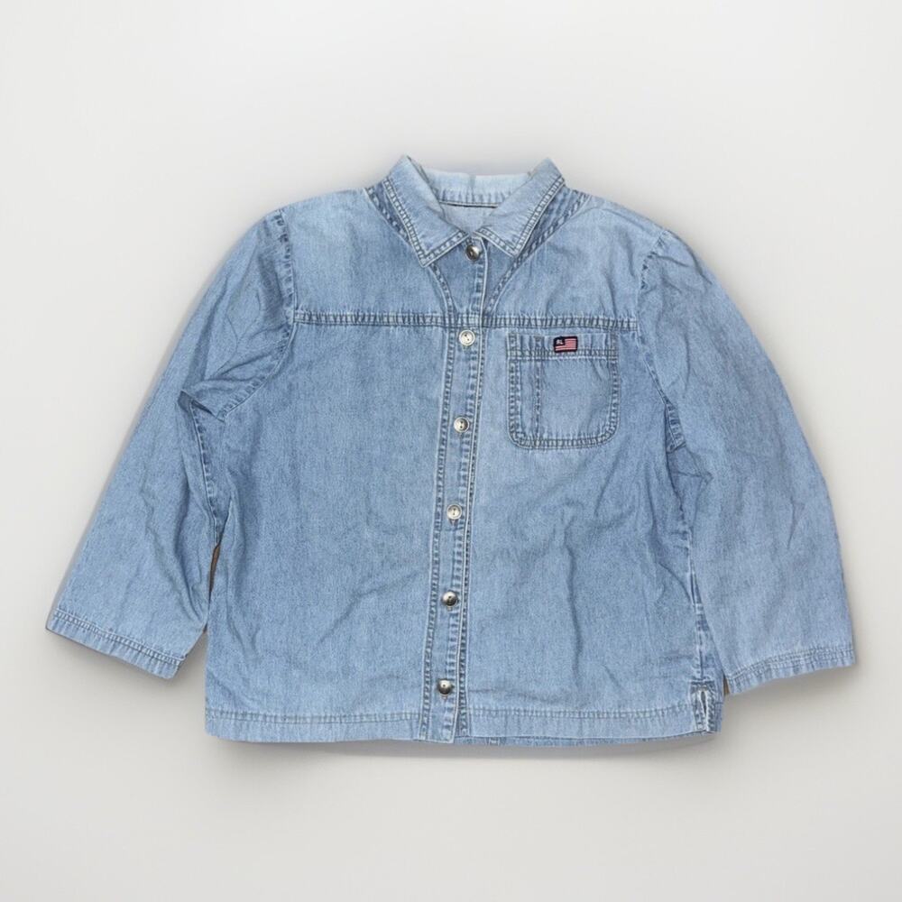 Women’s Ralph Lauren Denim Over Shirt Medium 20x23 Blue